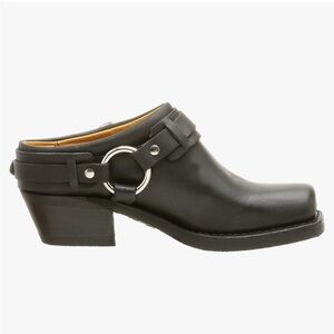 FRYE Women's Black Harness Mules